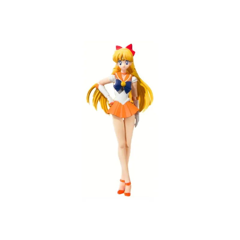 BANDAI Japan Sailor Moon S.H. Figuarts Sailor Venus Animation Color Edition Action Figure-2