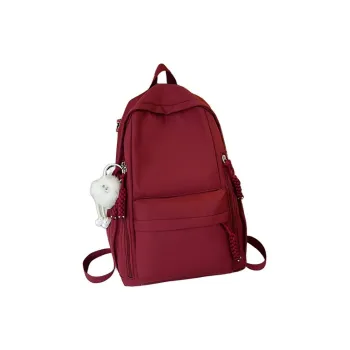 NX DOUGHNUT Nylon Backpack Regular Unisex Burgundy/White/Black/Yellow/Purple
