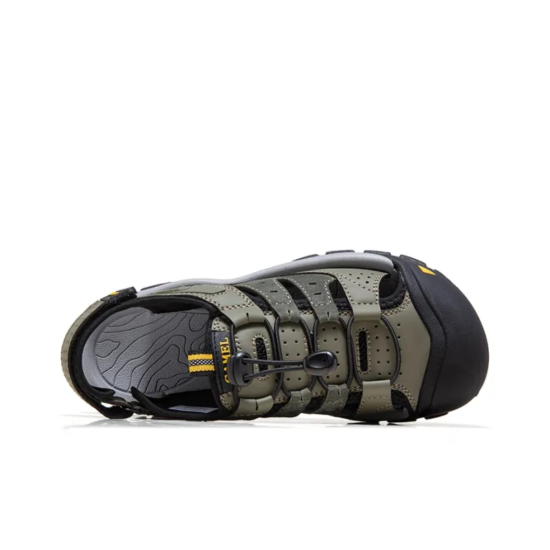CAMEL River Trekking Shoes Men Black/Sand/Light Green-12
