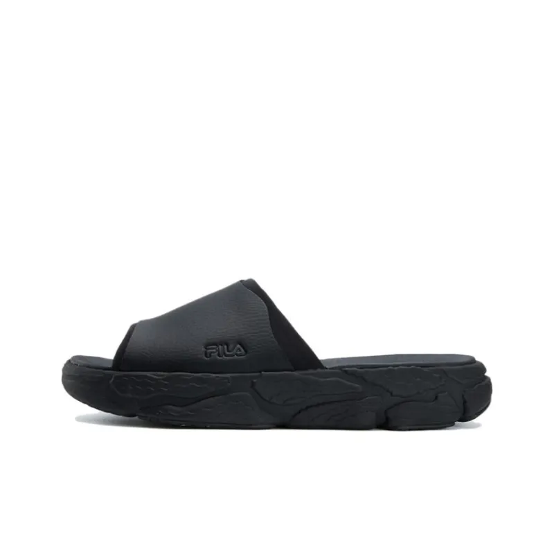 FILA Fern Slide Slippers Men's Black-0