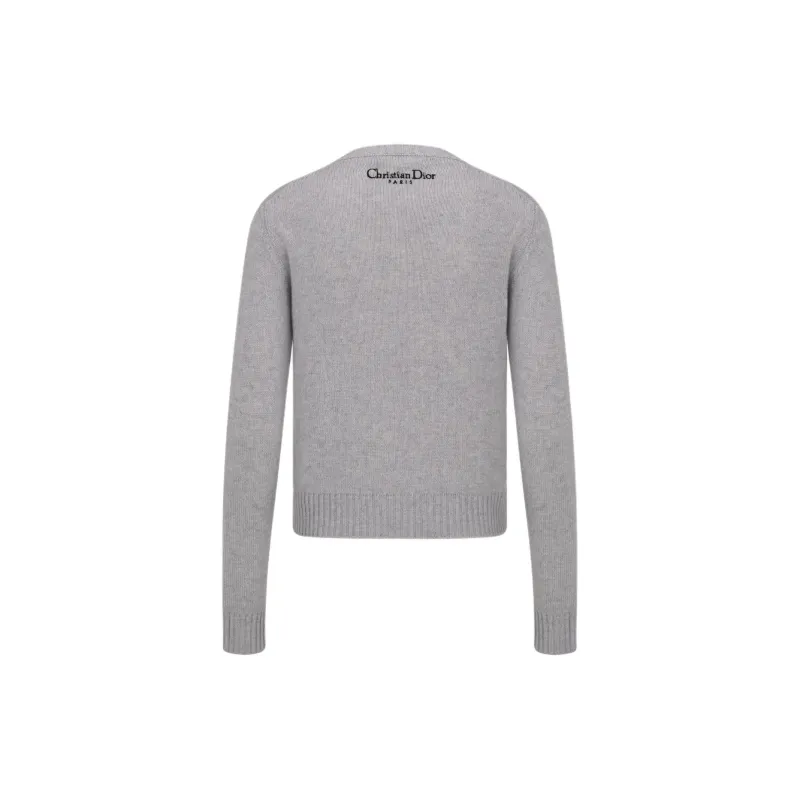 DIOR Cashmere Sweater Women's Gray-1