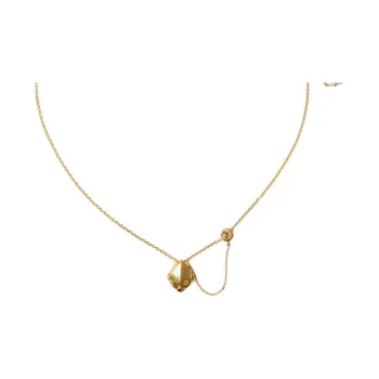 Burberry Sterling Silver Necklaces Women's Gold