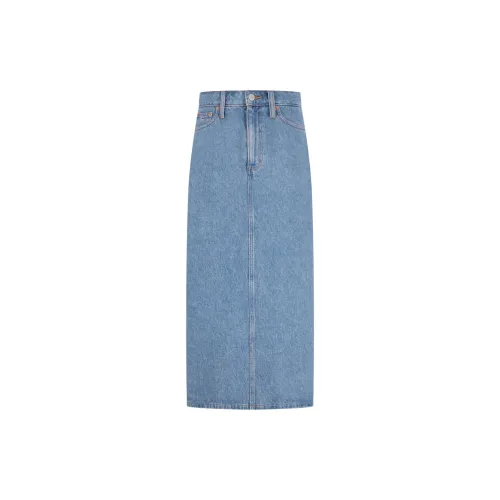 Tommy Hilfiger Denim Long Skirts Women's Denim Blue