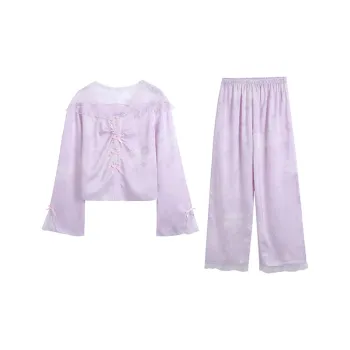 Flow Yarn Pajama Set Women's Two Piece Set