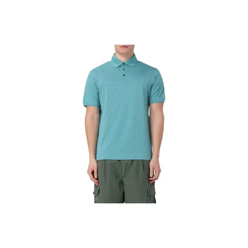 EMPORIO ARMANI Polo Shirts Men Blue