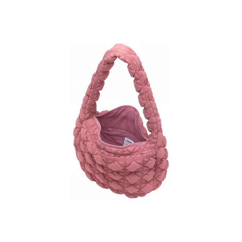 CARLYN Nylon Crossbody Bag Shoulder Bag Large Size Women's Rose Pink-2