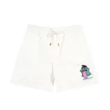 White Earthly Cute Ghost Shorts