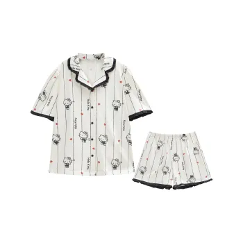 GUKOO x Hellokitty Pajama Set Women's Moon White