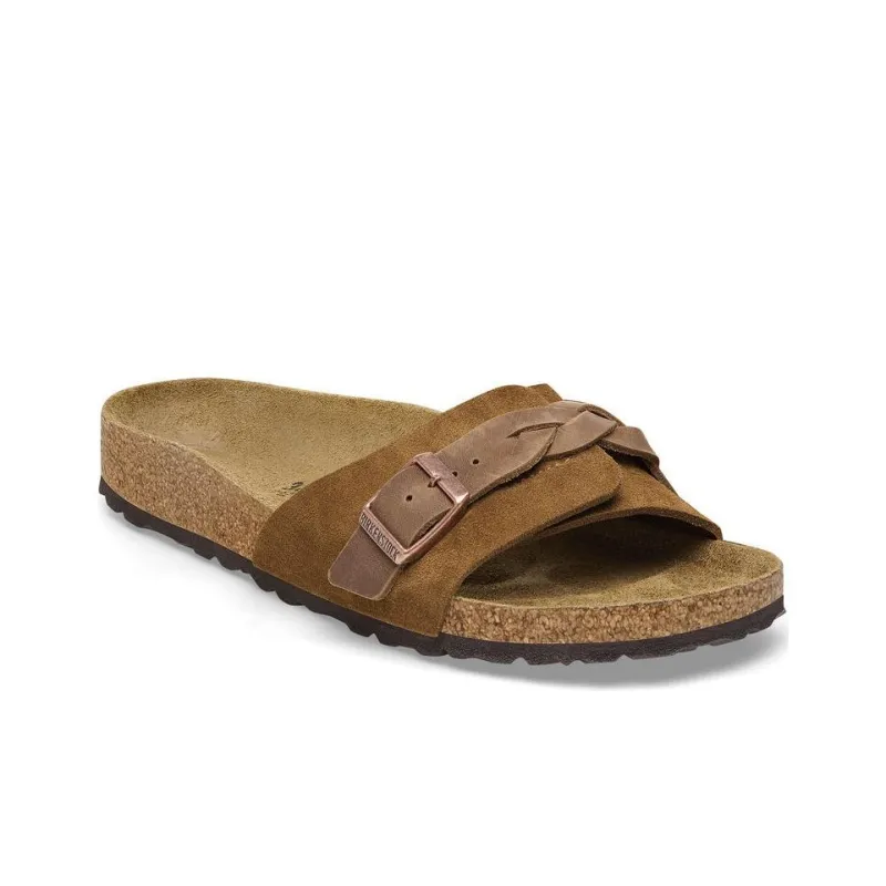 Birkenstock Oita Braided Suede Mink Women's-1