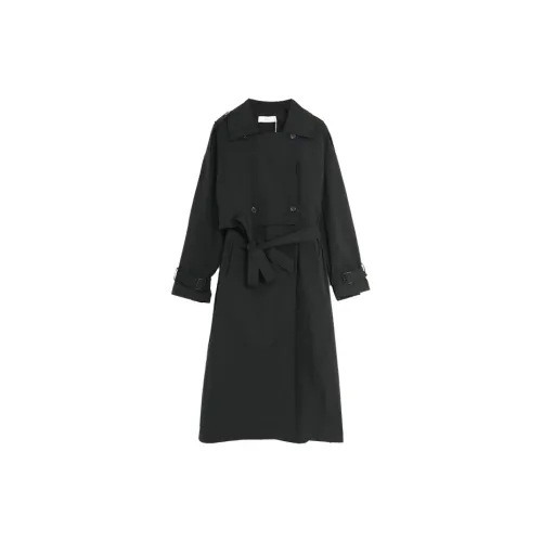 SETIROM Trench Coats Women's Black