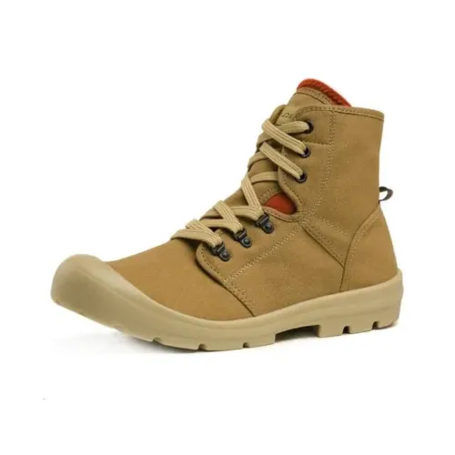 데카트론 데저트 500 미끄럼 방지+내마모성 하이탑 아웃도어화 남성 브라운