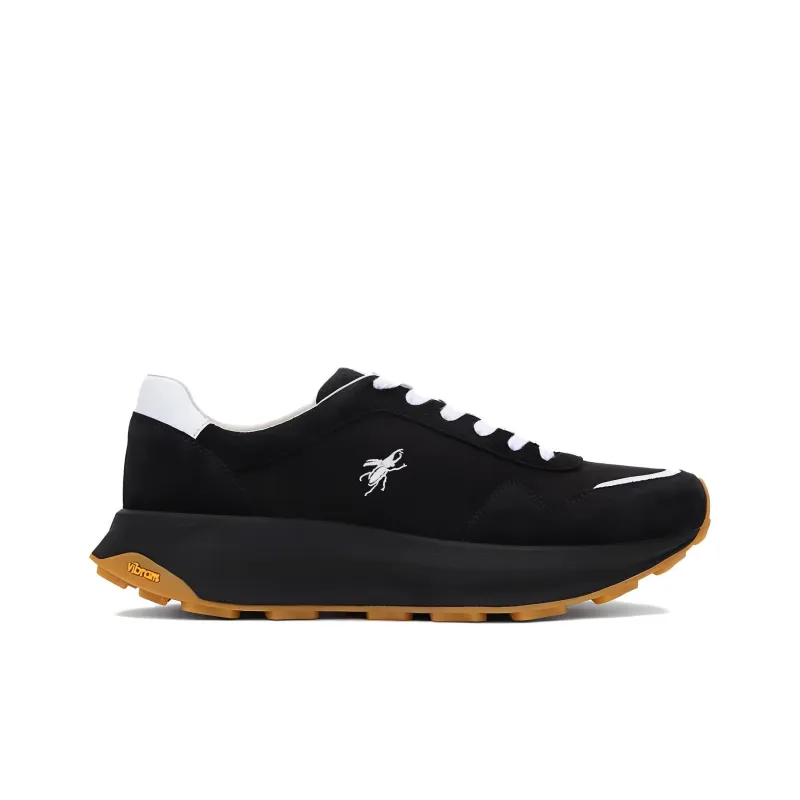 TSUBO CR Original&Collection Slip-Resistant Breathable Low-Top Casual Shoes Unisex Black-1