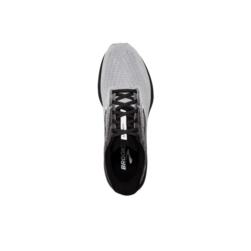 Brooks Launch 10 Cushioned Slip Resistant Low Top Running Shoes Men's Black Gray Color-4
