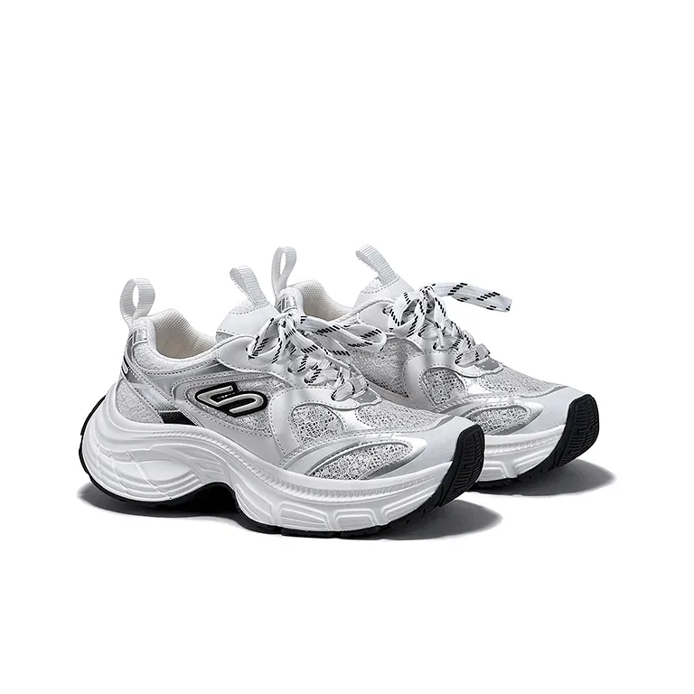 SELAIYA Slip Resistant, Breathable, Height Increasing Low Top Chunky Sneakers Women's-1