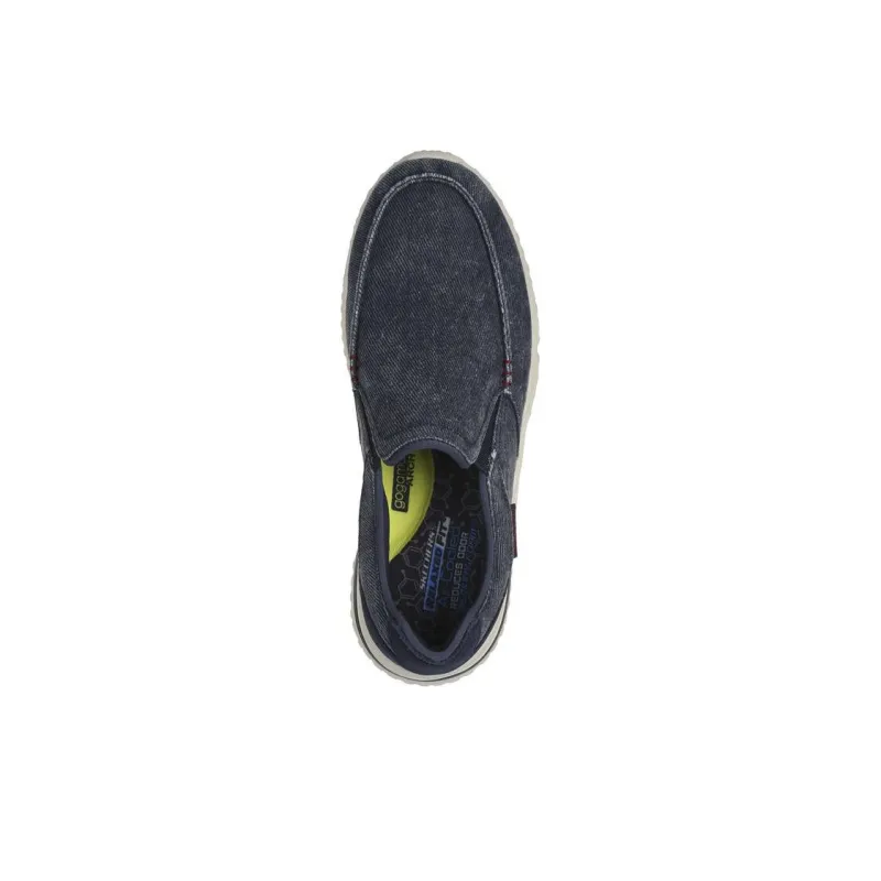 Skechers Solvano Cushioning Quick Dry Low Top Casual Shoes Men's Blue-2