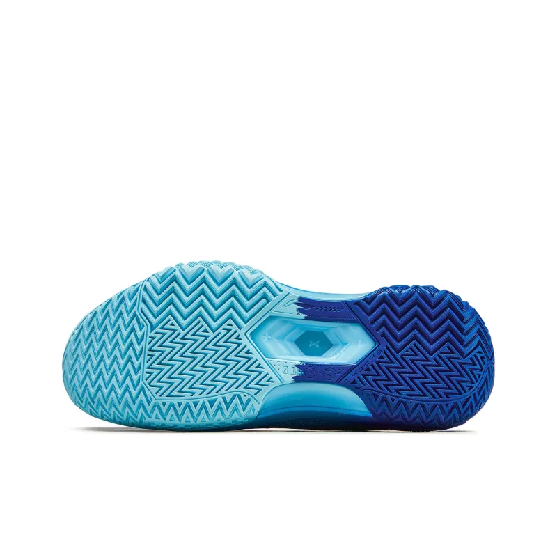 LINING Basketball Shoes Men Low Top Blue-5