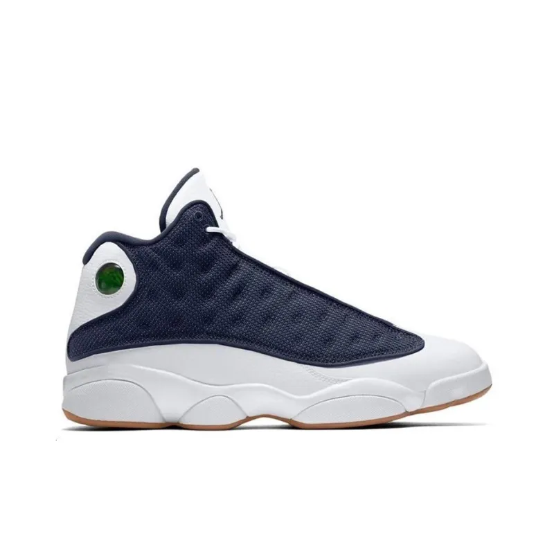 Jordan Air Jordan 13 'Midnight Navy' Slip-Resistant Mid-Top Vintage Basketball Shoes Men's Blue White-1