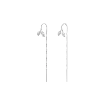 LIANDUO 925 Sterling Silver Drop Earrings Women's Good Luck
