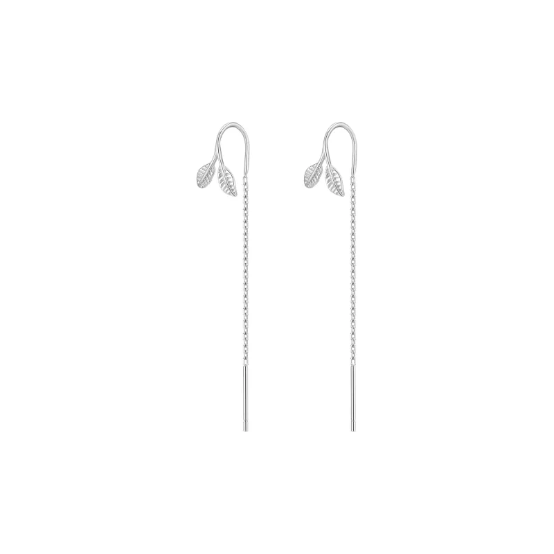 LIANDUO 925 Sterling Silver Drop Earrings Women's Good Luck-0