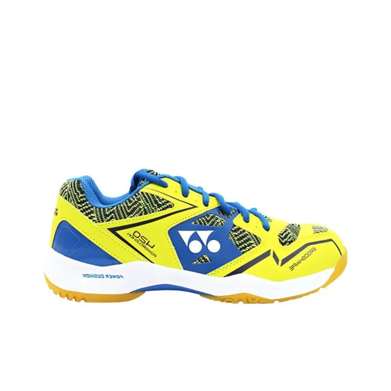 YONEX Cushioned Slip Resistant Low Top Badminton Shoes Unisex Yellow Blue-1
