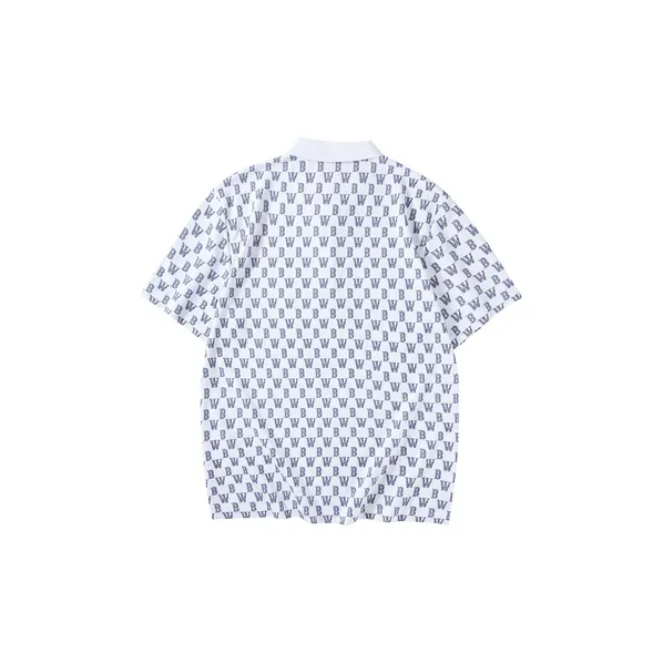 HLA JEANS Polo Shirt Men's Ecru Pattern 01-1