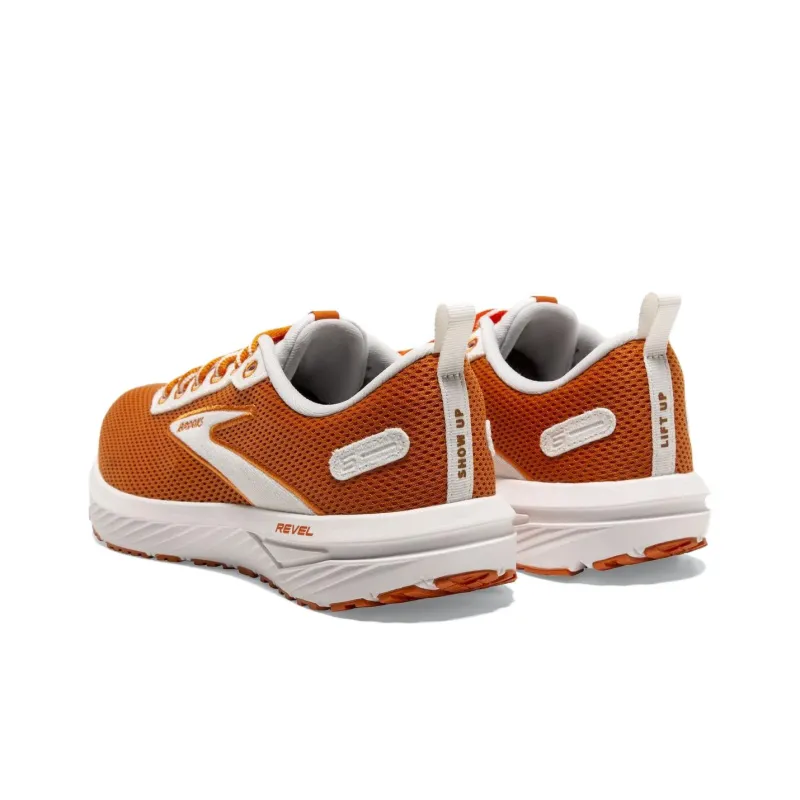 Brooks Revel 6 Cushioning Wear-Resistant Low-Top Running Shoes Men's Orange-3