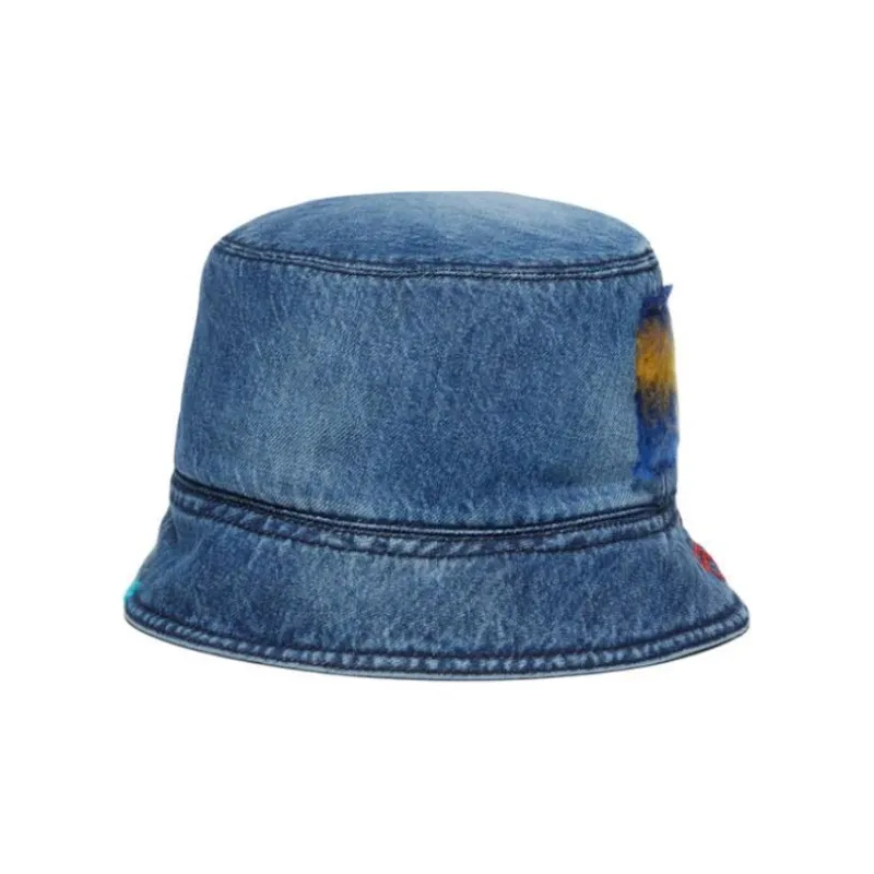MARNI Embroidered Denim Bucket Hat-3