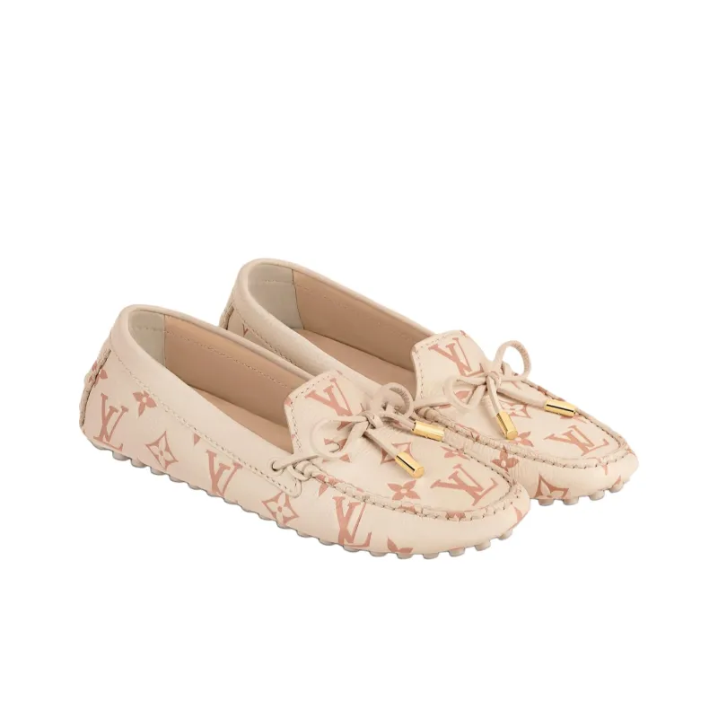 LOUIS VUITTON Gloria Gommino Loafers Women's Pink-2