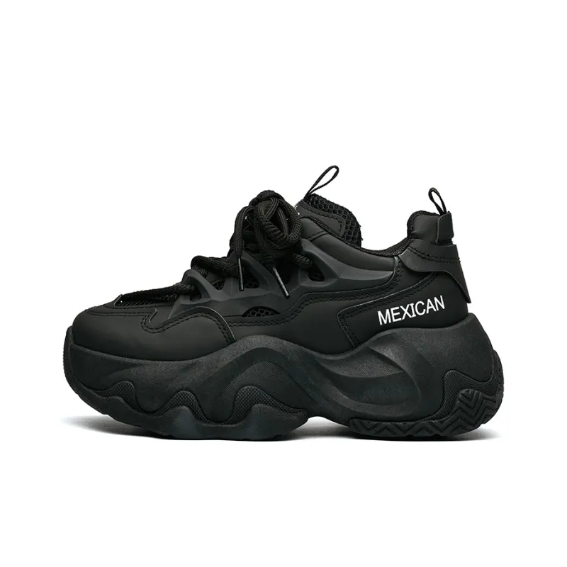 MEXICAN Anti Slip Wear Resistant Low Top Chunky Sneakers Women's-5