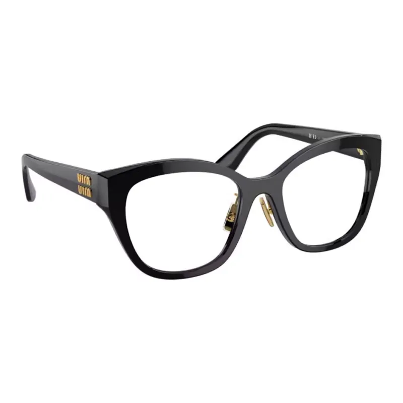 MIU MIU Plate Frame Irregular Shape Eyeglass Frames Women's Black-1