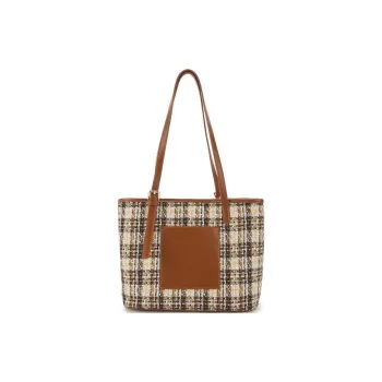 Hotwind Fabric Tote Bag Shopping Bag Crossbody Bag Shoulder Bag Small Size Women's Beige Brown