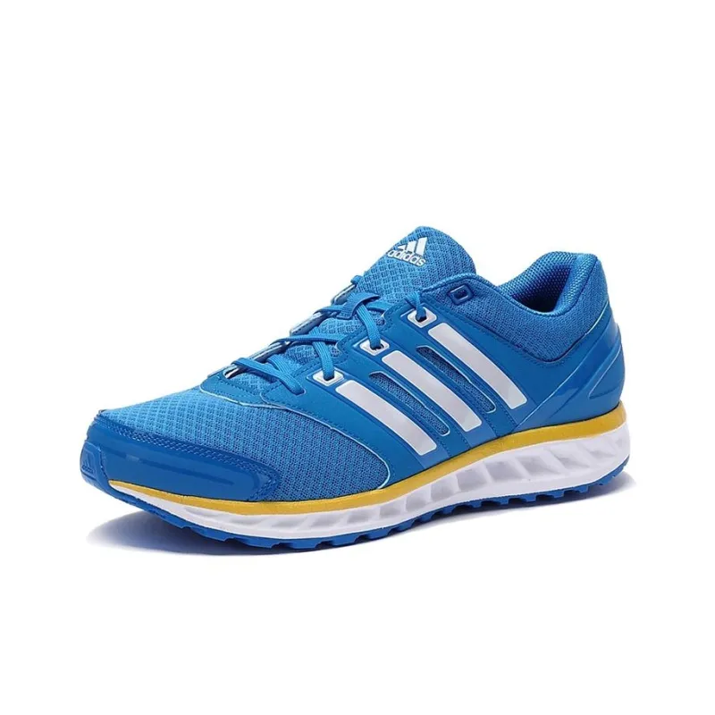 Adidas Falcon Elite 3 Cushioned Wear-Resistant Slip-Resistant Low-Top Running Shoes Men's Blue-2
