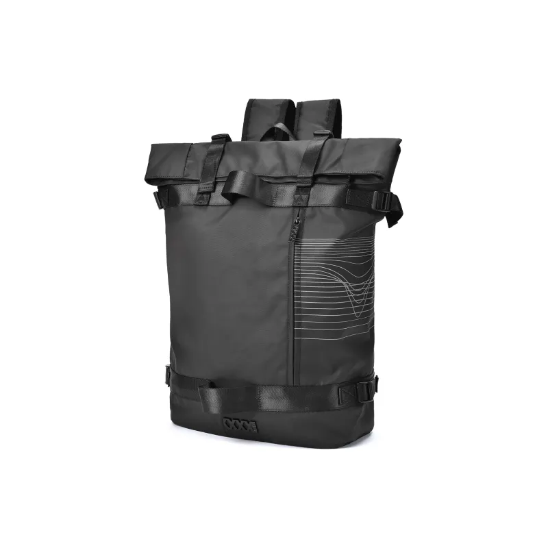 COEXISTENCE Polyester Basketball Backpack Large Size Unisex Dark Gray-2