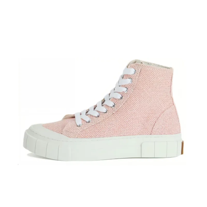 Good News Slip-Resistant High-Top Skateboard Shoes Women's Pink-0