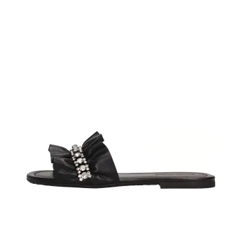 See By Chloe Rubber Sole Slip Resistant Slide Slippers Women's Black