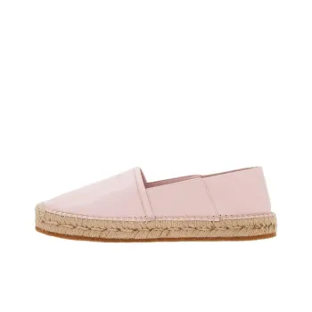 FERRAGAMO Debossed-logo Leather Espadrilles