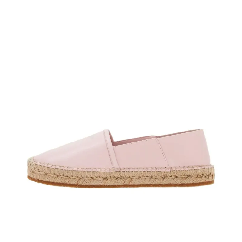 FERRAGAMO Debossed-logo Leather Espadrilles-0