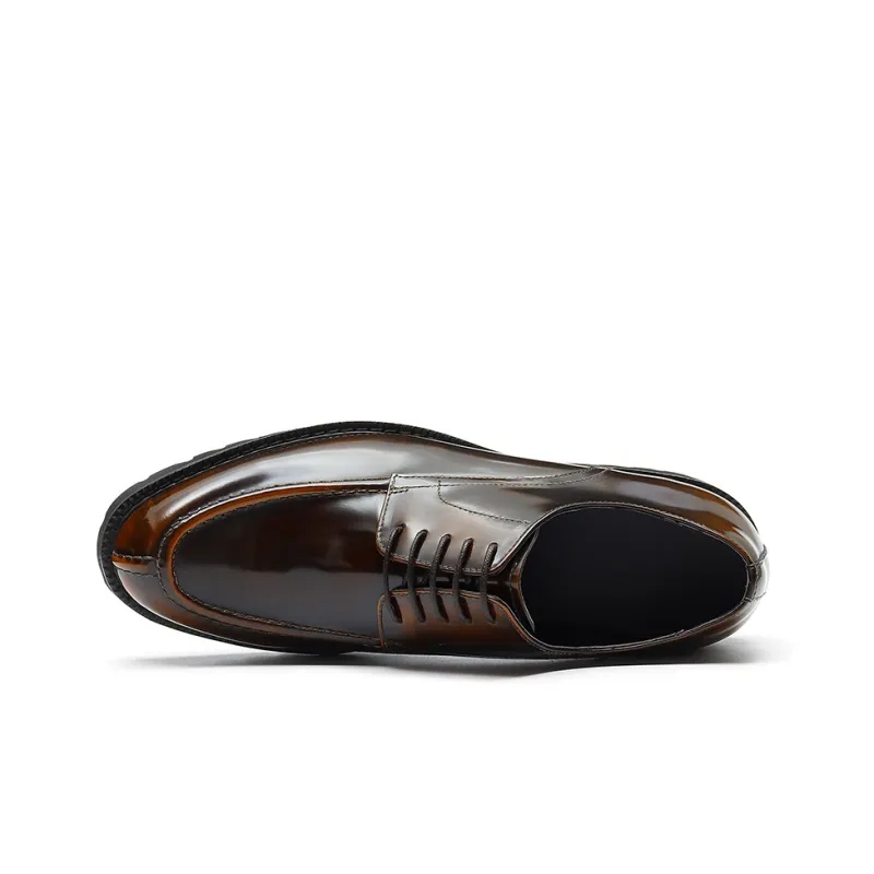 ASTON M.JAZZ Dress Shoes Men Low Top Black/Brown-9