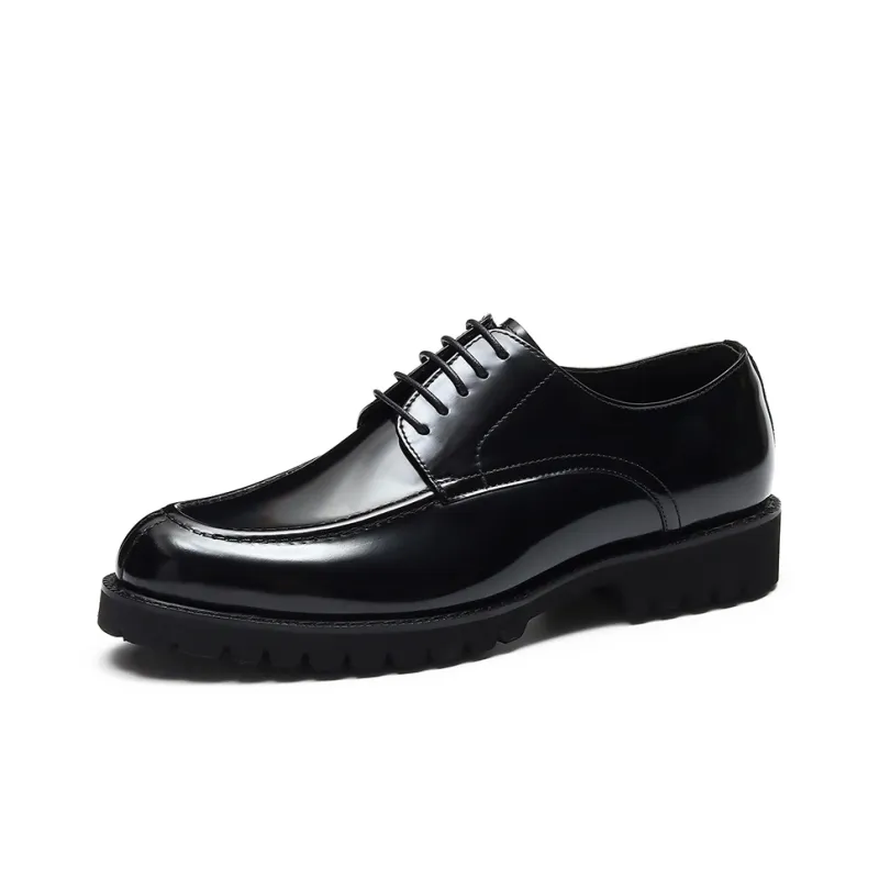 ASTON M.JAZZ Dress Shoes Men Low Top Black/Brown-1