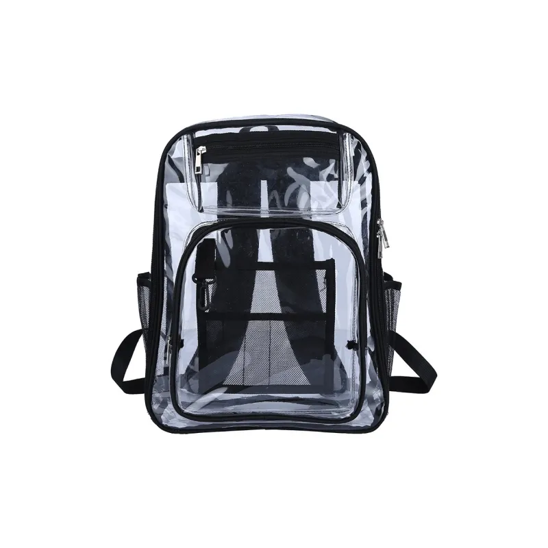 TINYAT PVC Backpack Regular Unisex Purple/Light Gray/Black/Red-5