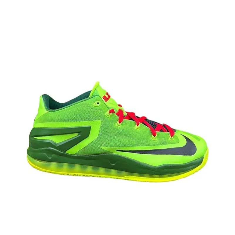 Nike Lebron 11 Cushioned Slip Resistant Low Top Basketball Shoes Men's Green-1