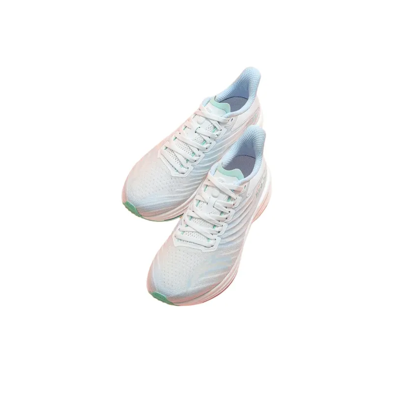 Anta MACH Mach 4.0 Cushioning Wear-Resistant Low-Top Running Shoes Women's White Blue-1