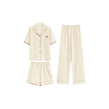 Mulong Family Pajama Set Women's Apricot