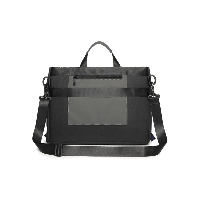 TAKI PU Fashionable Versatile One Shoulder Handbag Regular Unisex Black/Gray Equation/Black Equation/Black Lightning-2