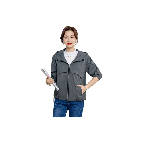 Mula Trench Coats Women's Gray