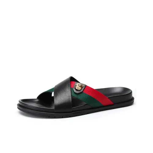 Brounvanm Beach Sandals Men Black