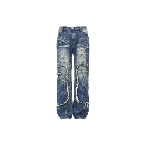 STK SMALL TOWN KID Jeans Unisex Washed Blue