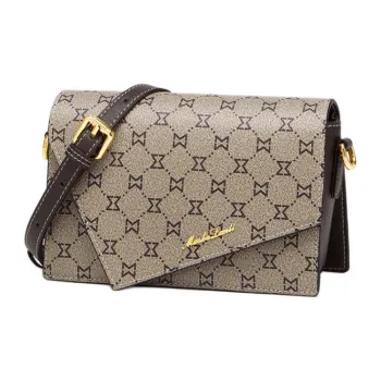 MashaLanti PVC Crossbody Bag Shoulder Bag Small Size Women's Coffee