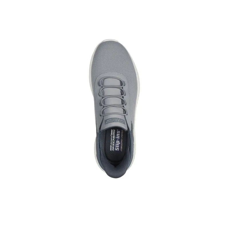 Skechers Hands Free Slip Ins Wear resistant And Lightweight Low Top Casual Shoes Men's Gray-3