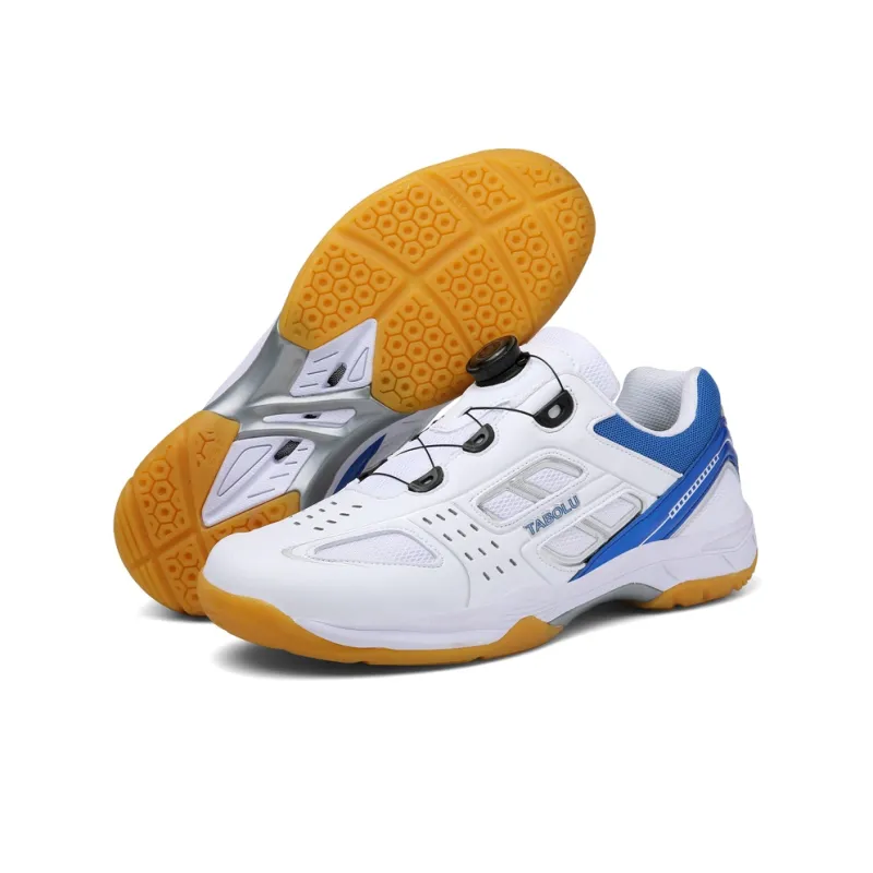 TABOLU Cushioned Slip-Resistant Lightweight Low-Top Badminton Shoes Unisex-12